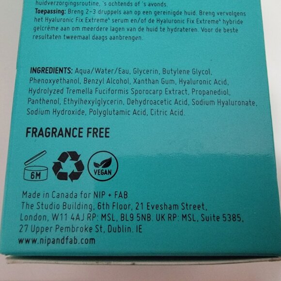 Nip + Fab Hyaluronic Extreme 4 Concentrate NIB - Picture 6 of 7